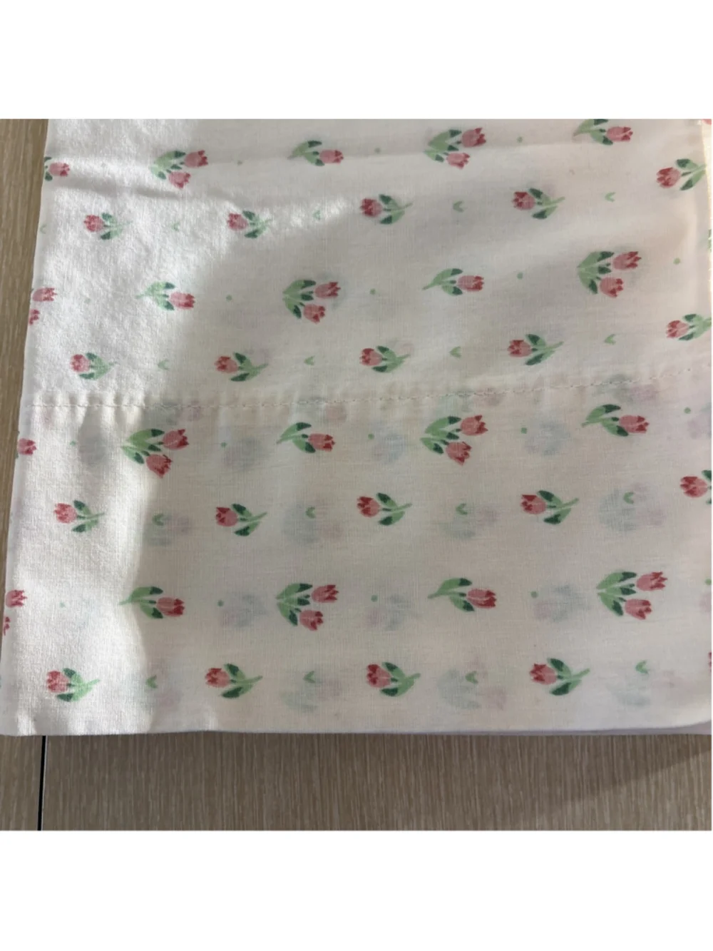 Vtg J P & Steven’s Cotton Pink Tulip Pillow Cases 1177
